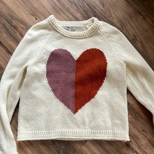 Madewell Heart Sweater